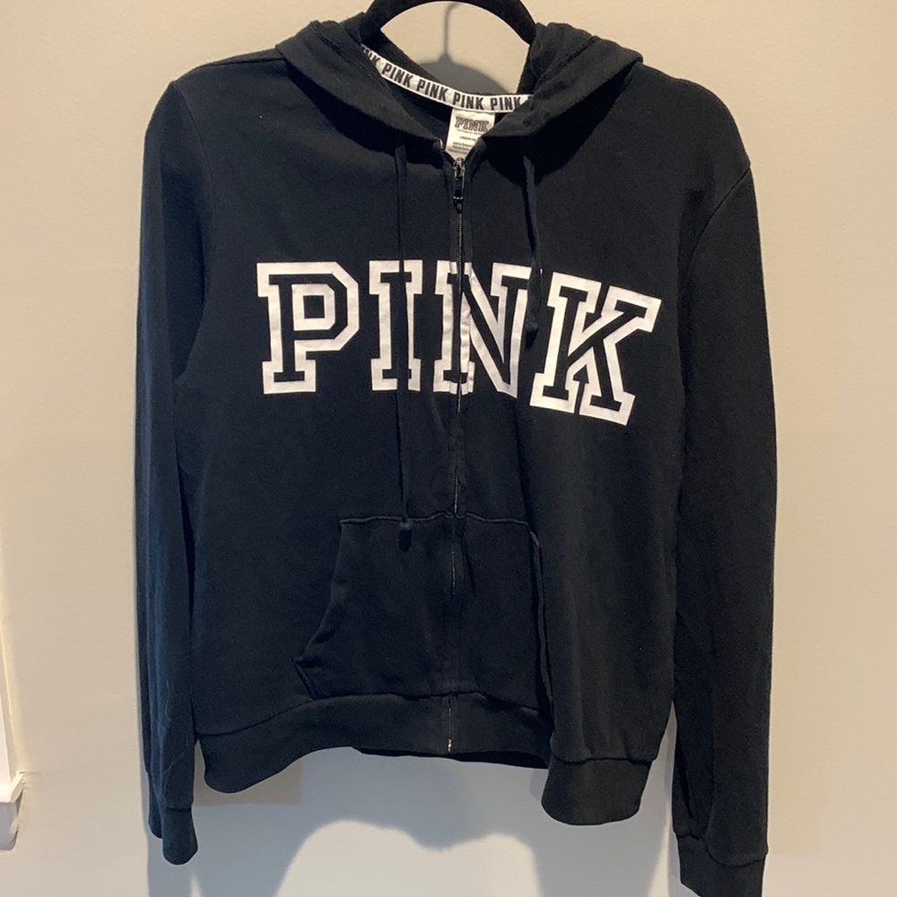 Victoria Secret- Black Pink Hoodie